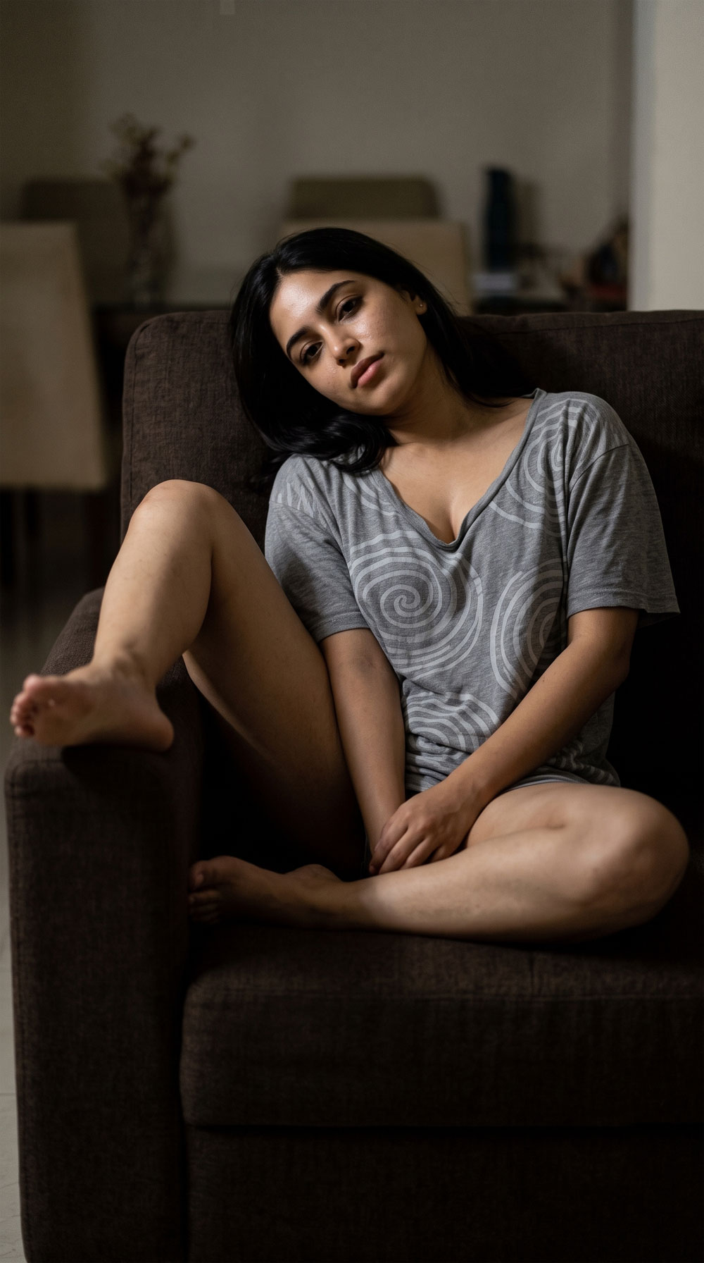 Tanvi Singh — relaxing on the couch