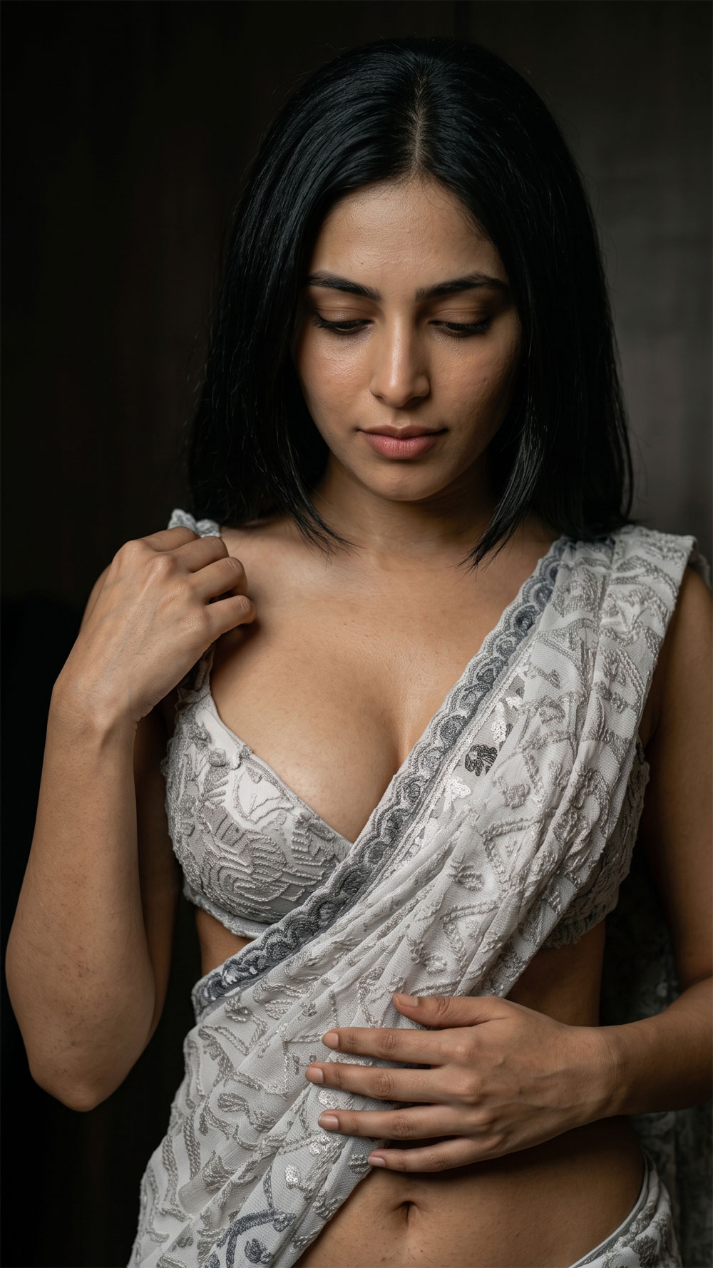Tanvi Singh, model from Delhi, posing in a bold editorial portrait